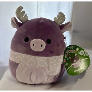 NWT Squishmallow 7.5” MARKINA Moose Violet Purple First to Market Holiday 7-8”